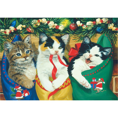 Kitties in Stockings Christmas Calendar (Countdown to Christmas)