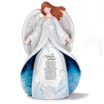 The Nativity Angel, 8 inch Christmas Tabletop Figurine