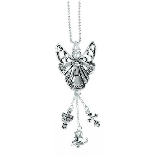 Car Charm Truck Charm, An Angel with Pearl Face with Dangles