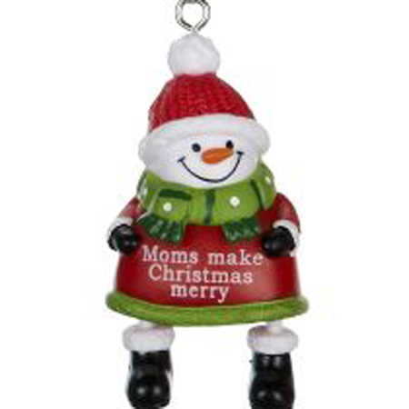Ganz, Moms Make Christmas Merry, Snowman Ornament