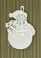Snowman Christmas Macrame Ornament by Heritage Lace