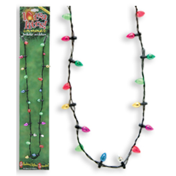 Lotsa Lites Flashing Christmas Necklace